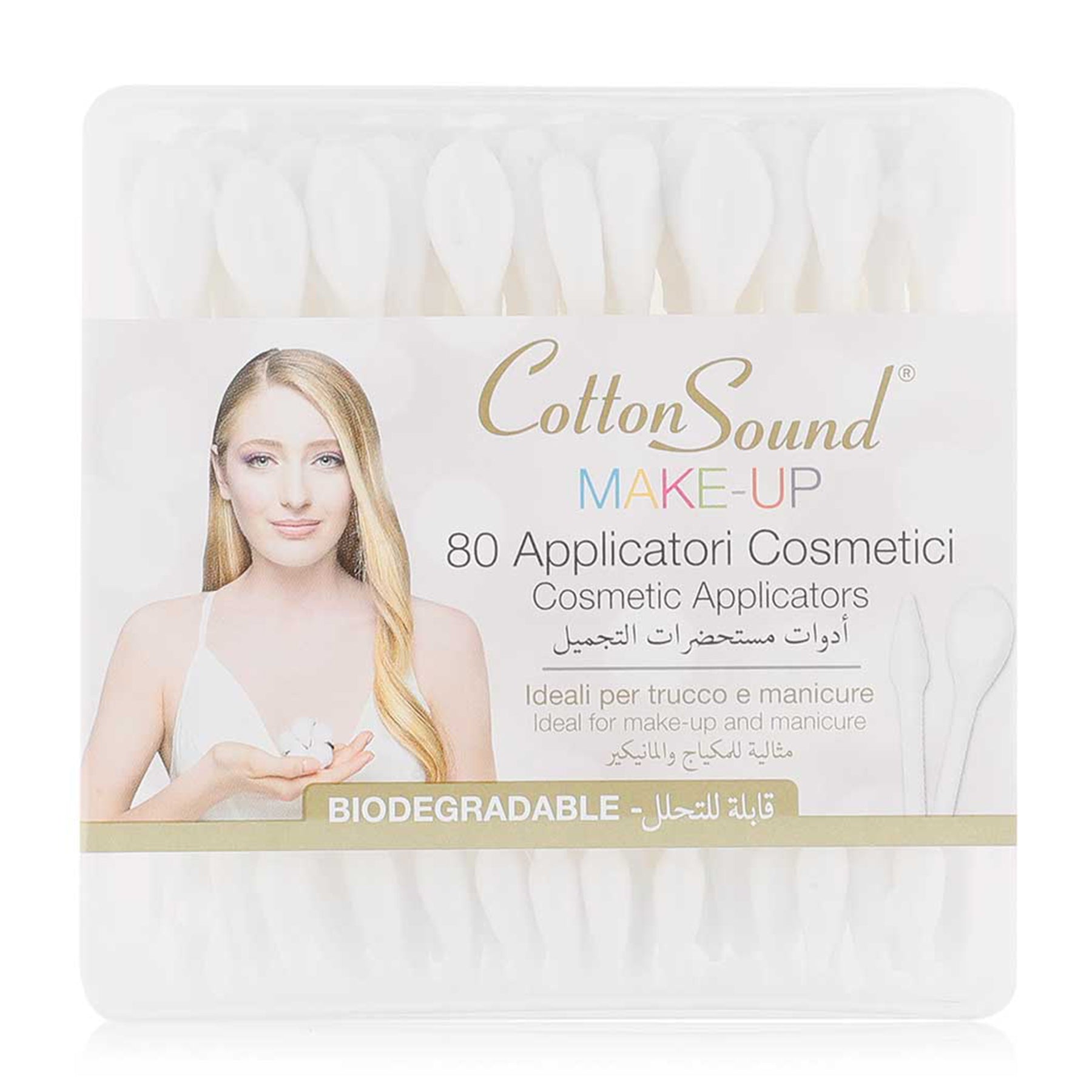 Cotton Swabs For Makeup - 80 Pcs Quantity: 80 Pcs