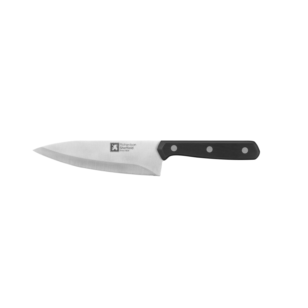 Cook Knife - Silver & black colorSize: 15 cm