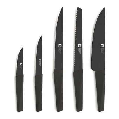 5 Pieces knife set Amefa edge Black, Set of 5