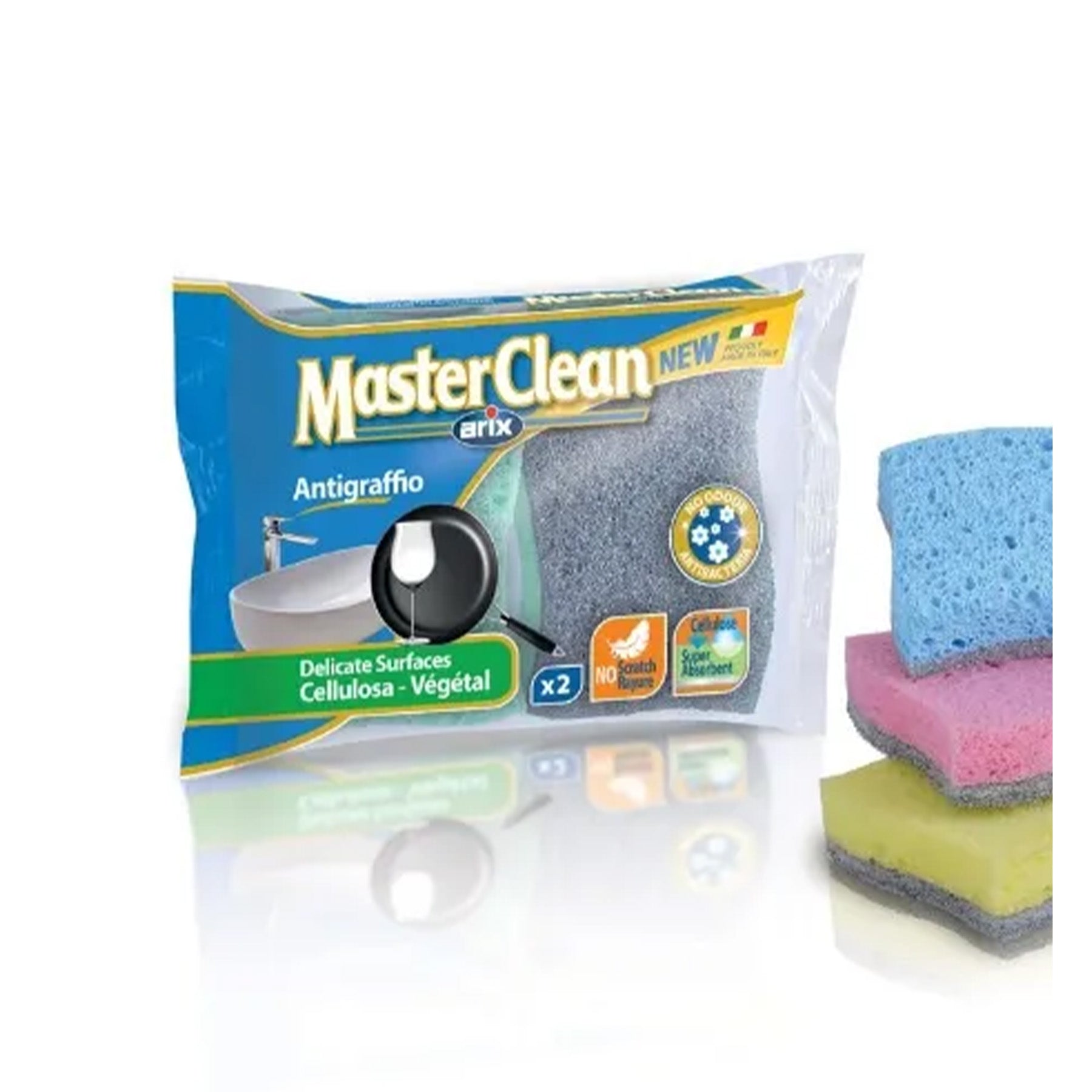 Cellulose Anti-Scratch Sponge - 2 PcsAn effective anti-scratch sponge scourer that contains 2 pcs.