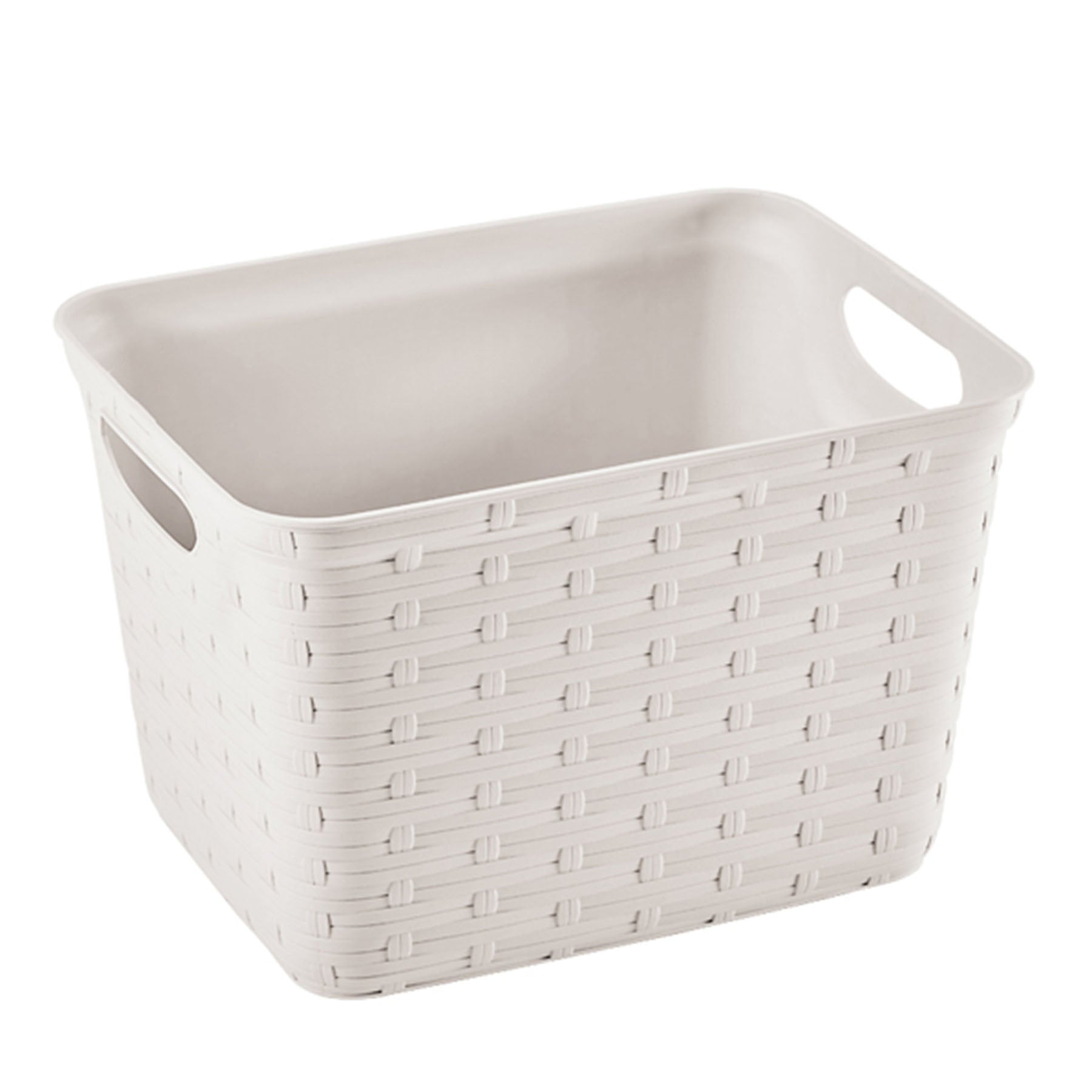 Storage basket with handles - White Capacity: 8.5 L