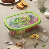 Tea Bags Divider Box - Green Capacity: 3 Liter