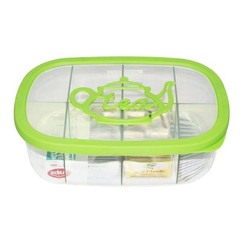 Tea Bags Divider Box - Green Capacity: 3 Liter