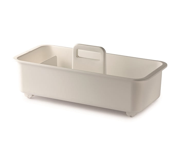 Storage caddy sink organizer - white