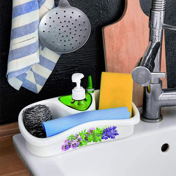 Sponge holder & soap dispenser