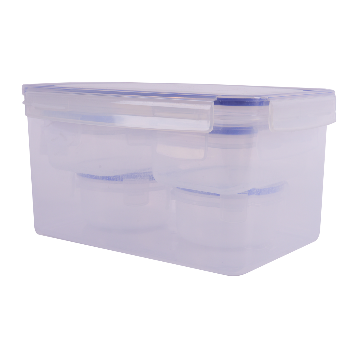 Plastic container 5 pieces set