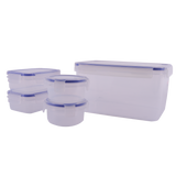 Plastic container 5 pieces set