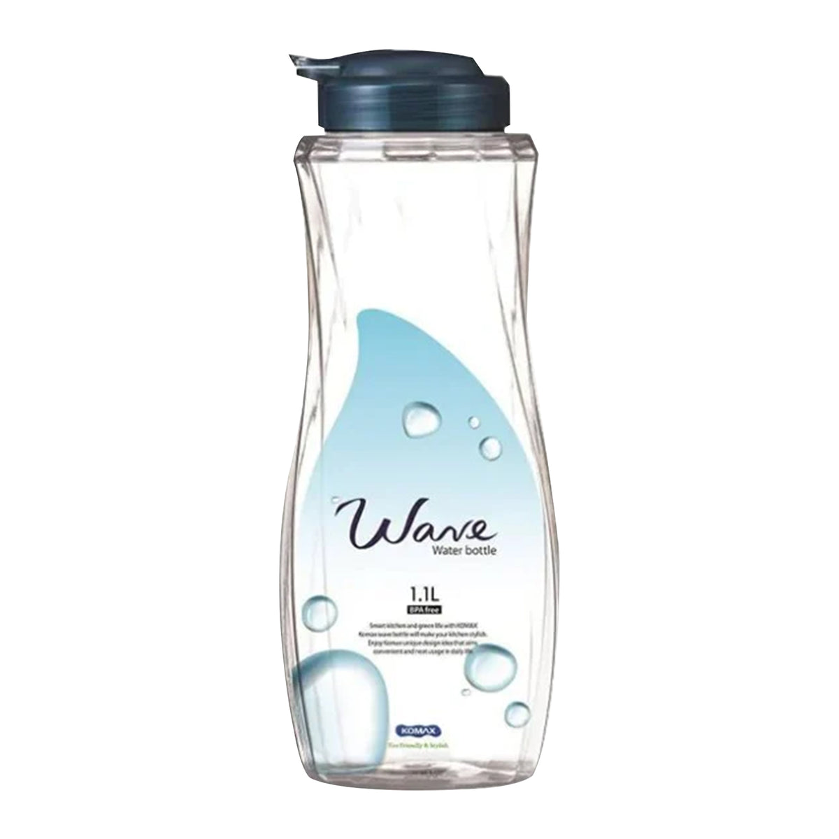 Wave Water bottle with lid