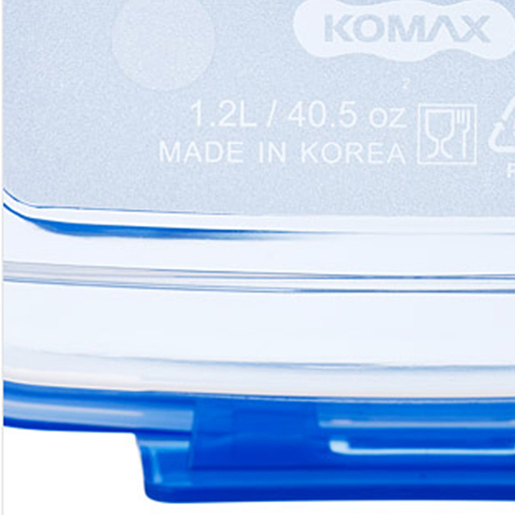 Plastic containers set - Blue & Clear