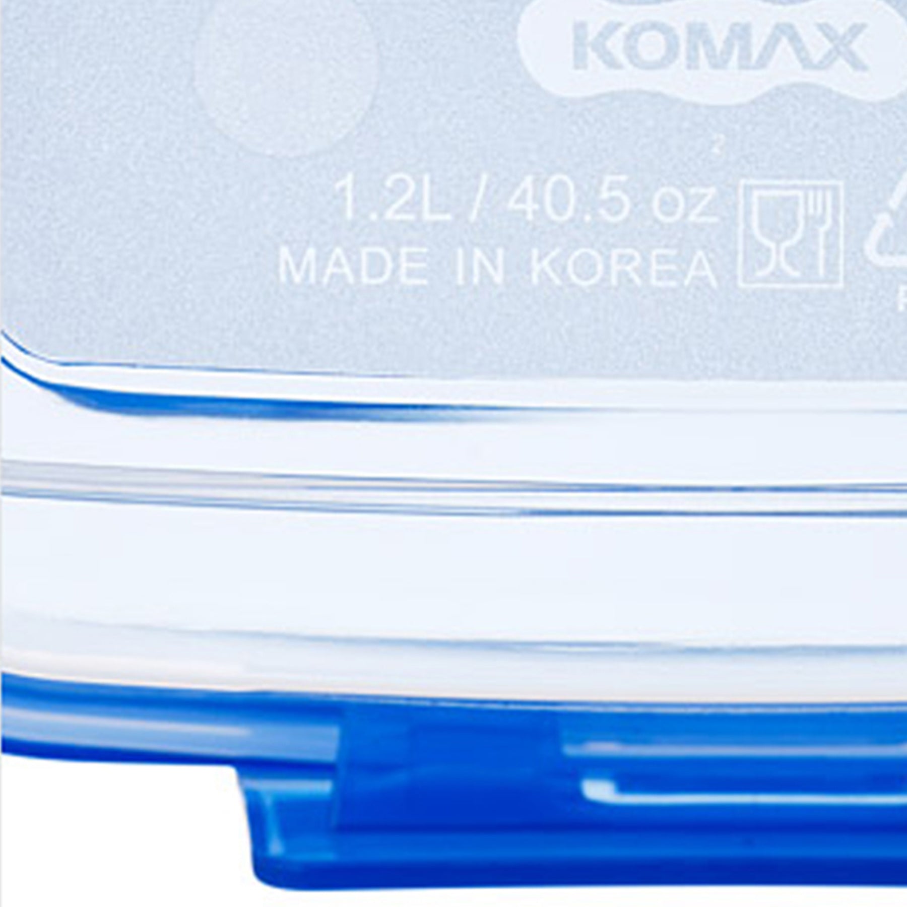 Plastic containers set - Blue & Clear