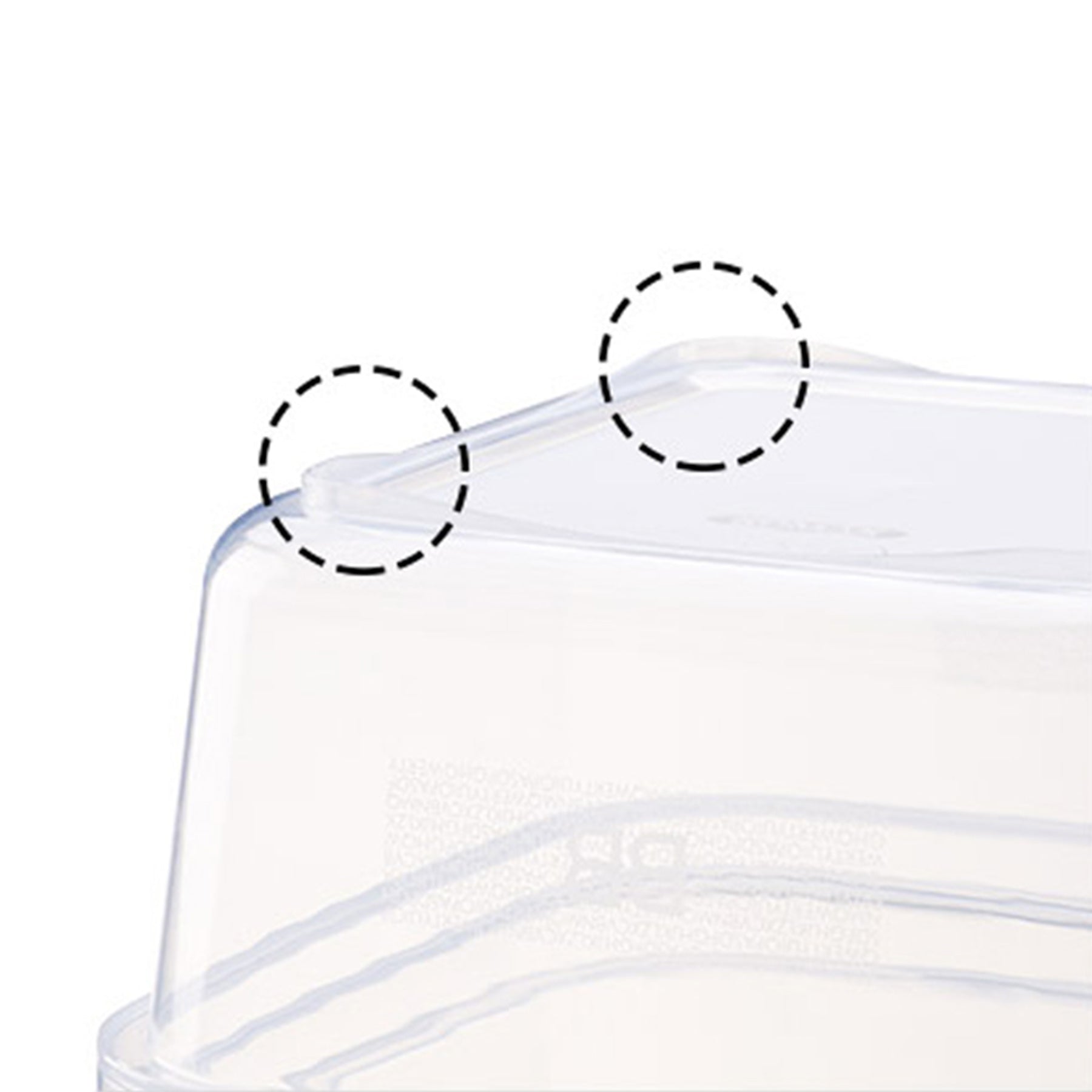 Plastic containers set - Blue & Clear