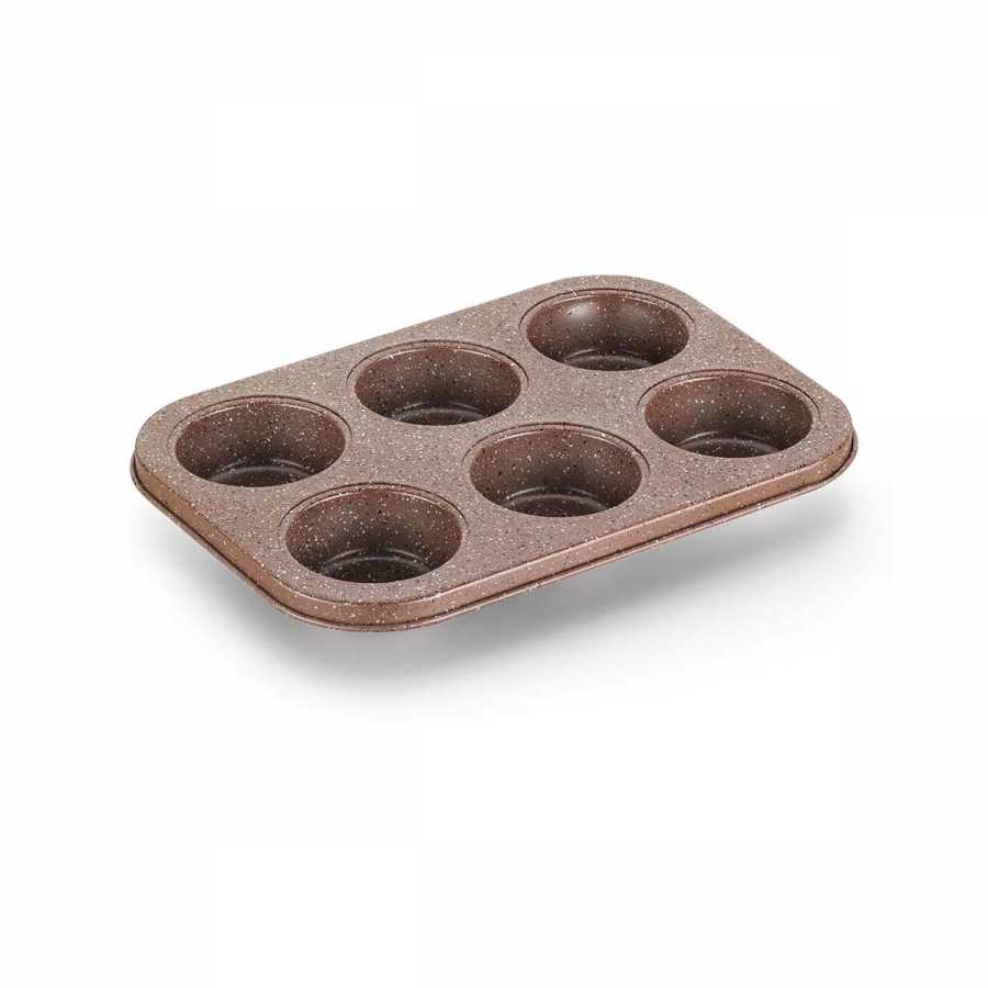 Cupcake mold 6 cases , Brown