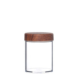 Round Jar - Clear & Brown