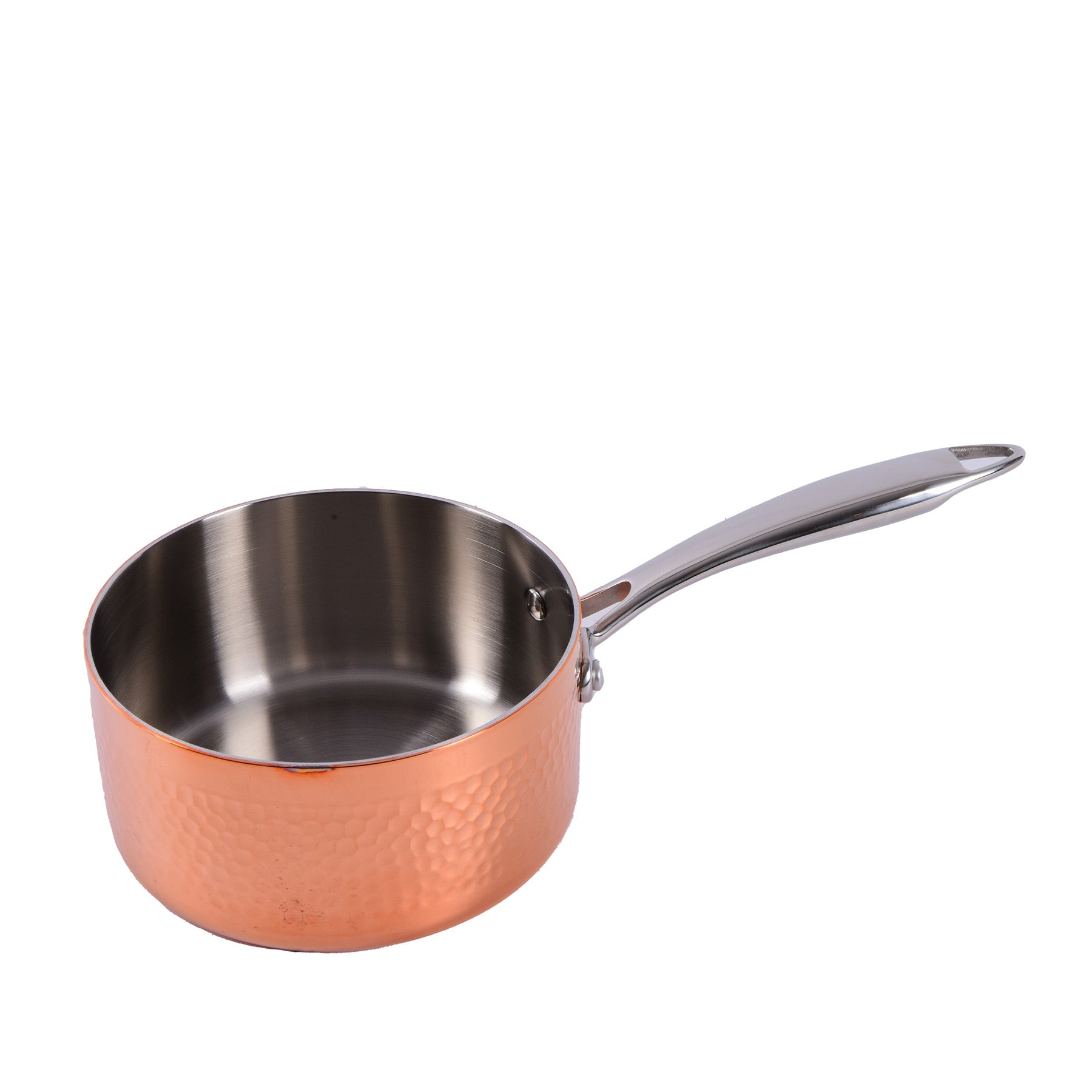 Sauce Pan with Handle & Lid Copper