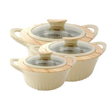 Casserole set 3 Pcs, Beige