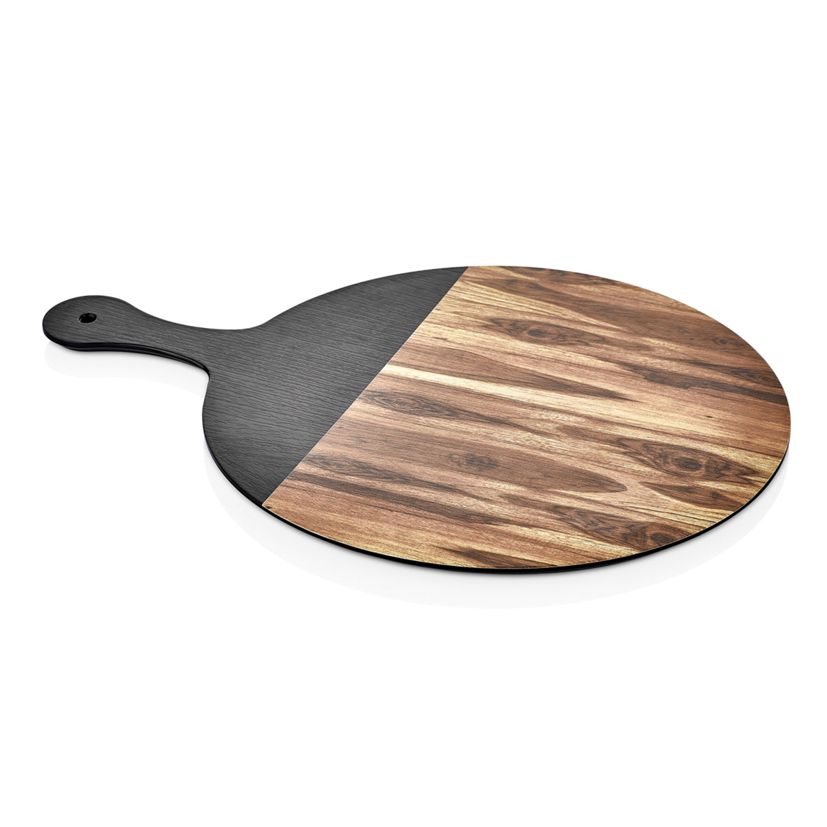 Round serving pizza board