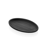 Black Terra Oval plate