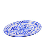 Tilda Oval Platter -White & Blue