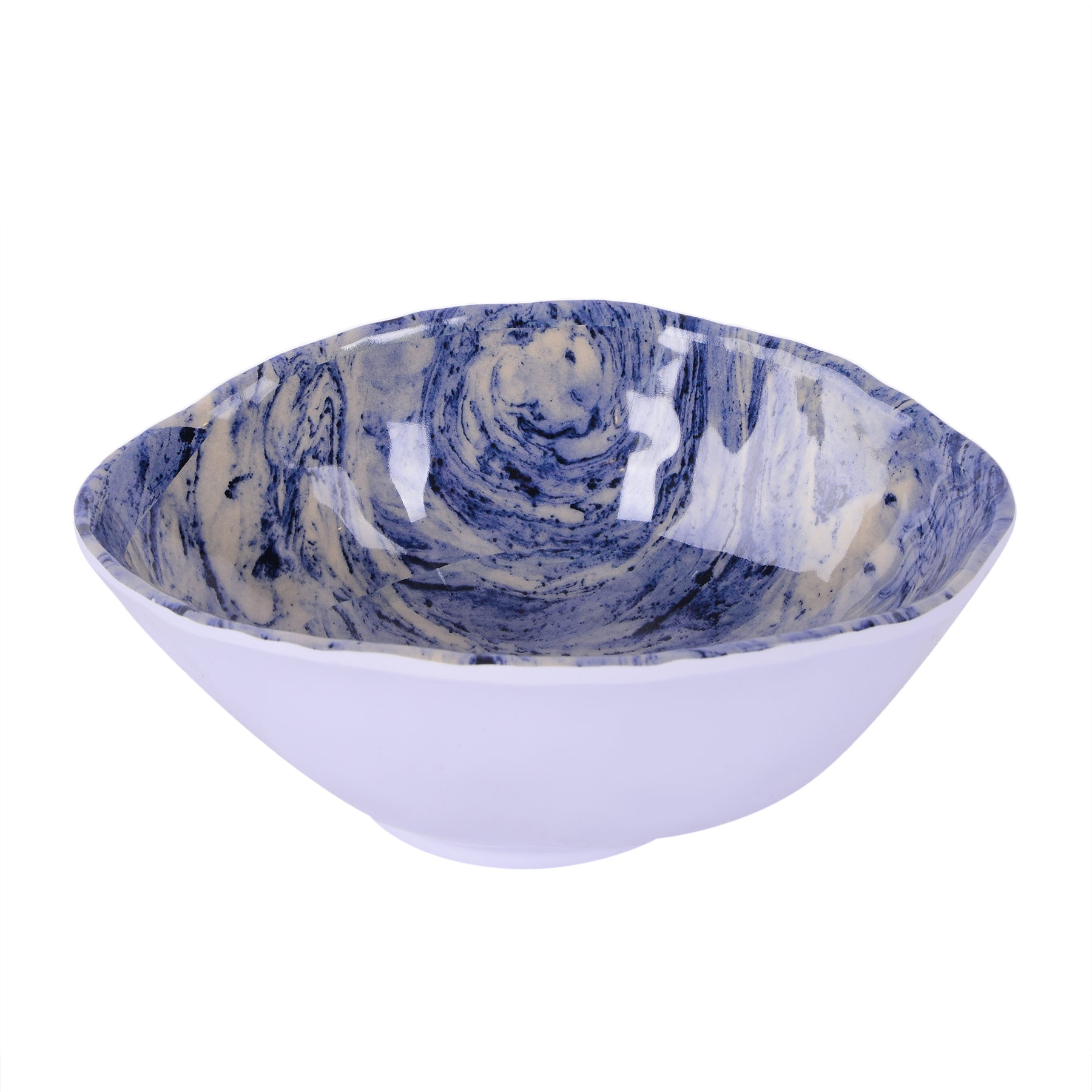 Oval Deep Bowl - Blue