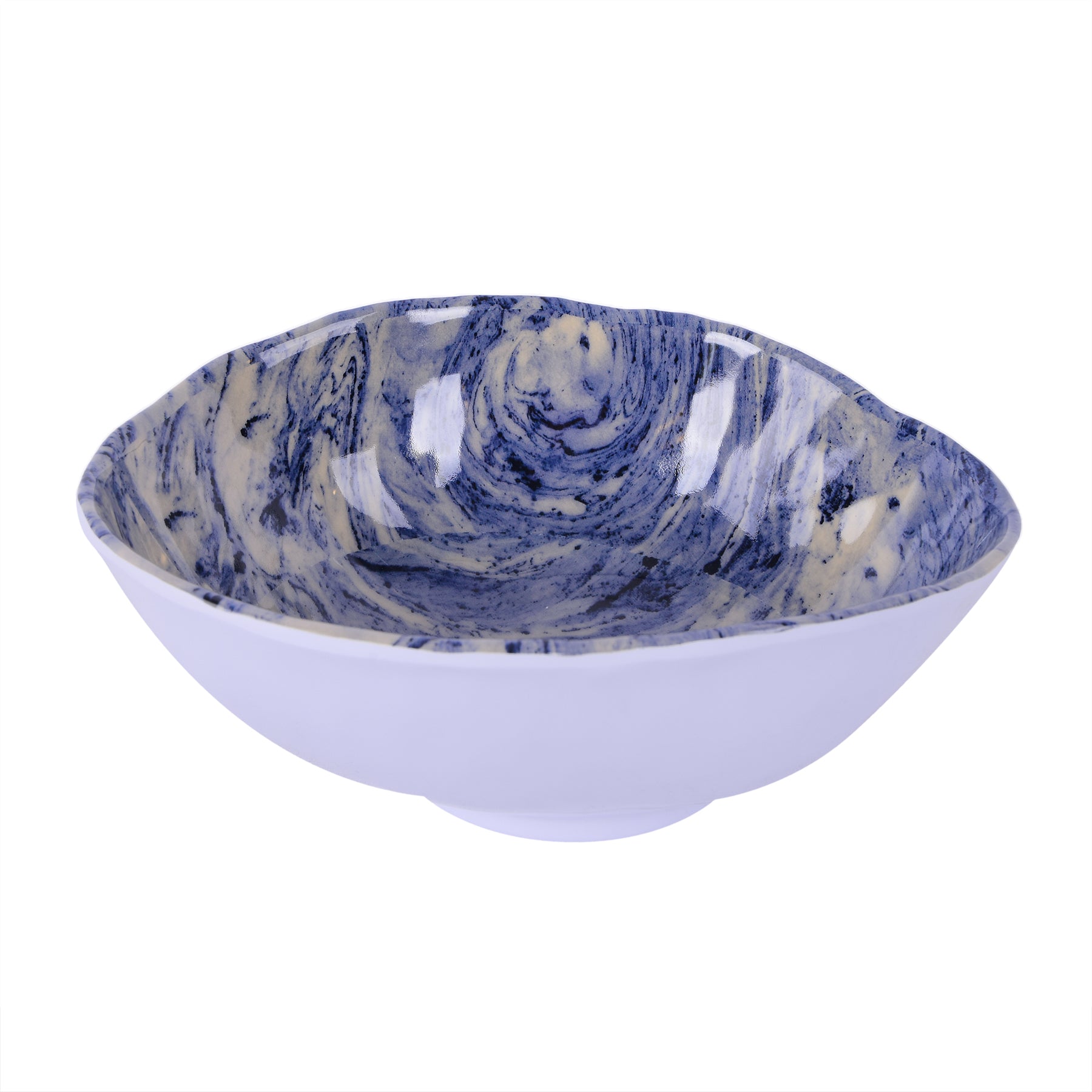 Oval Deep Bowl - Blue