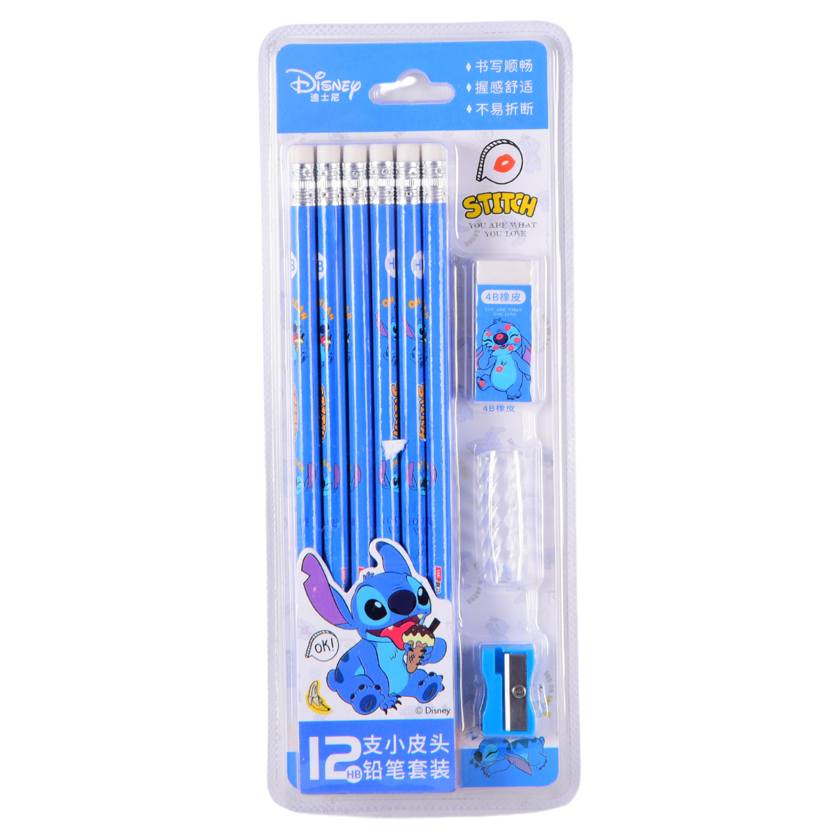 12pcs Stitch Pencils with handler