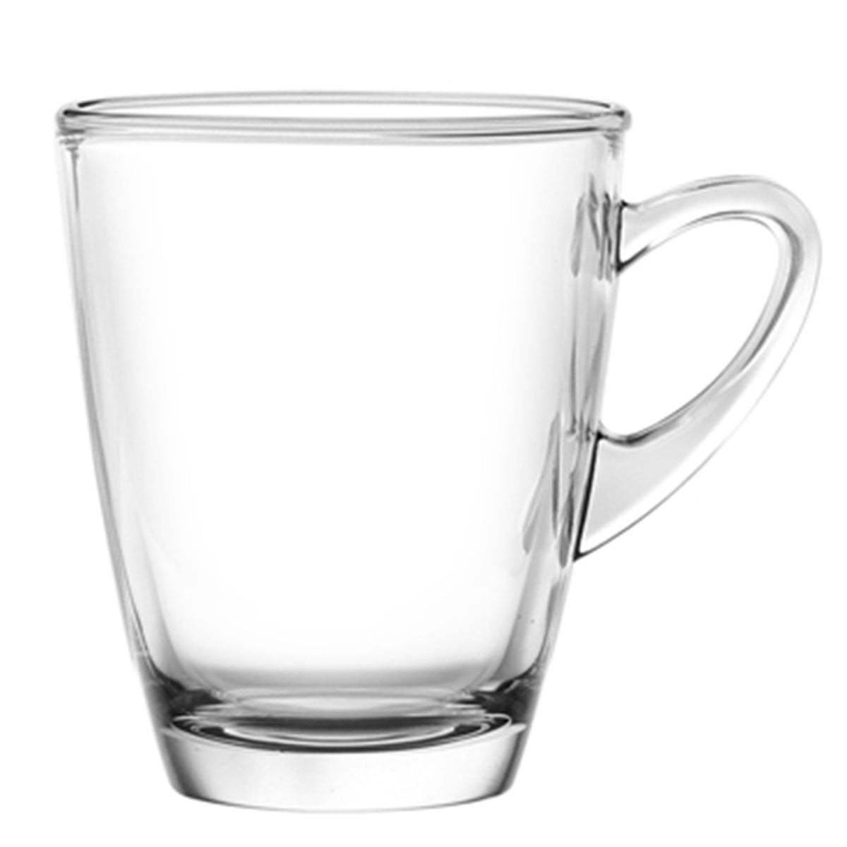 Coffee Cup with handle, Clear