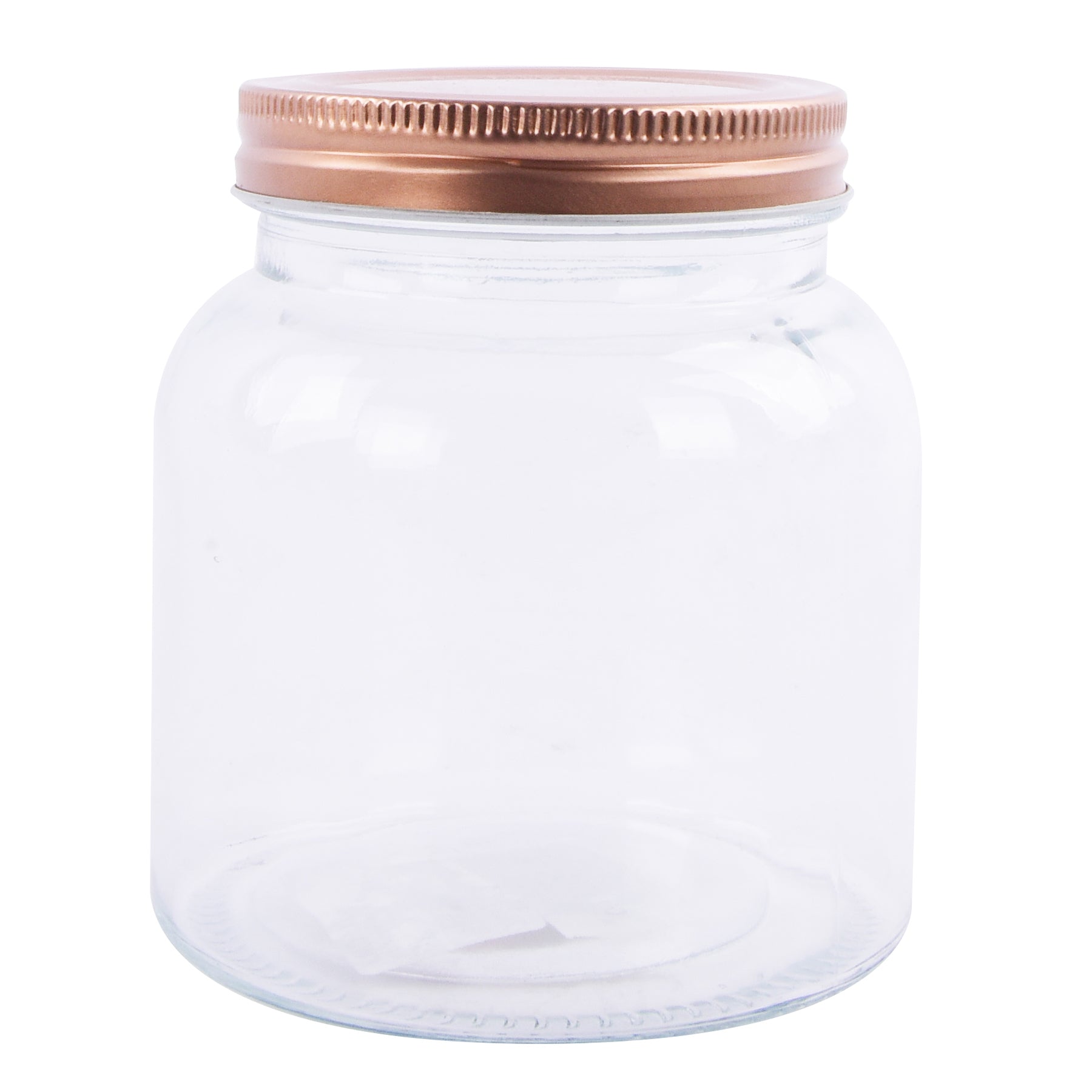 Glass canister with lid