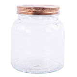 Glass canister with lid