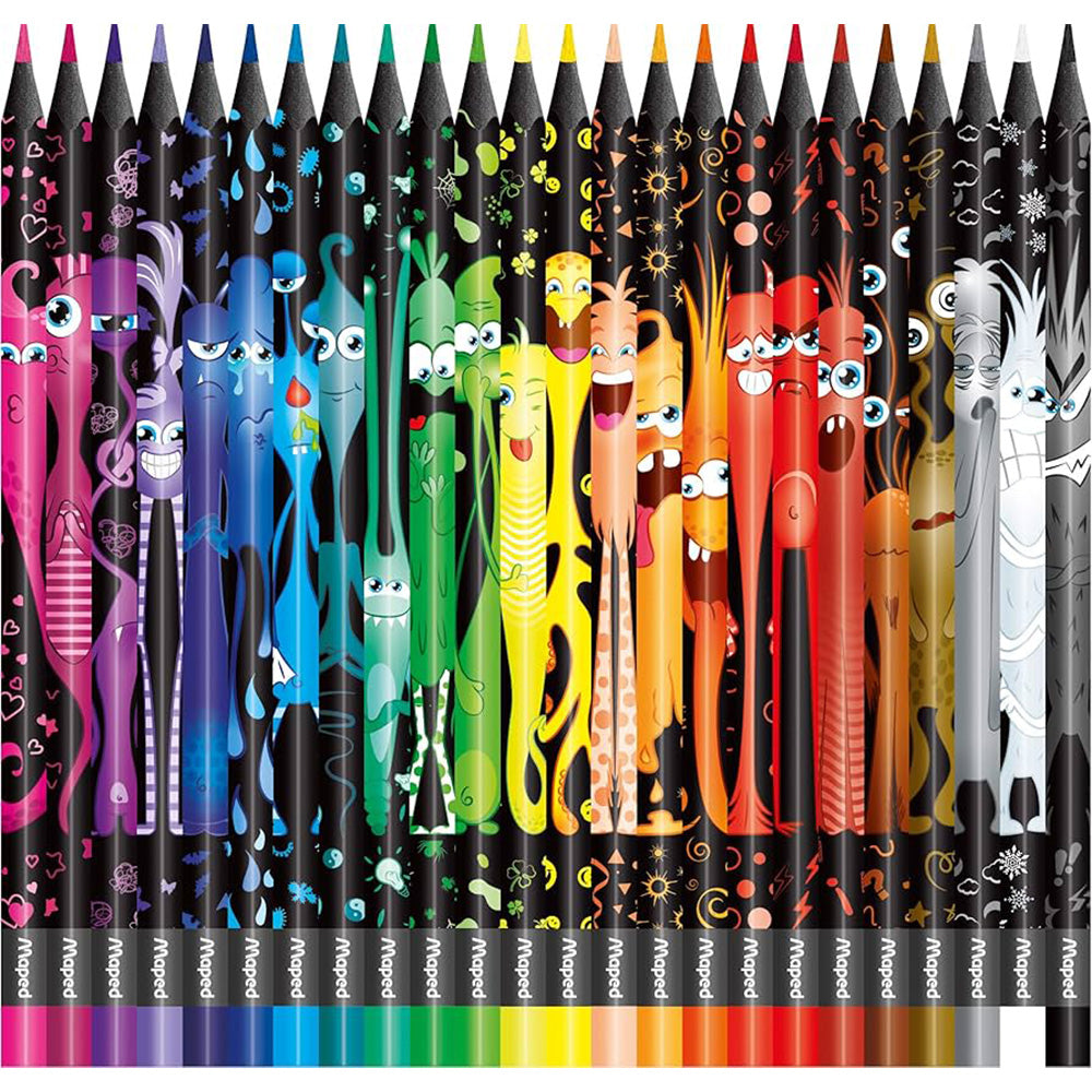 24pcs Monster Color pencil