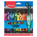 24pcs Monster Color pencil