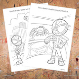 Spidey Coloring and activity book