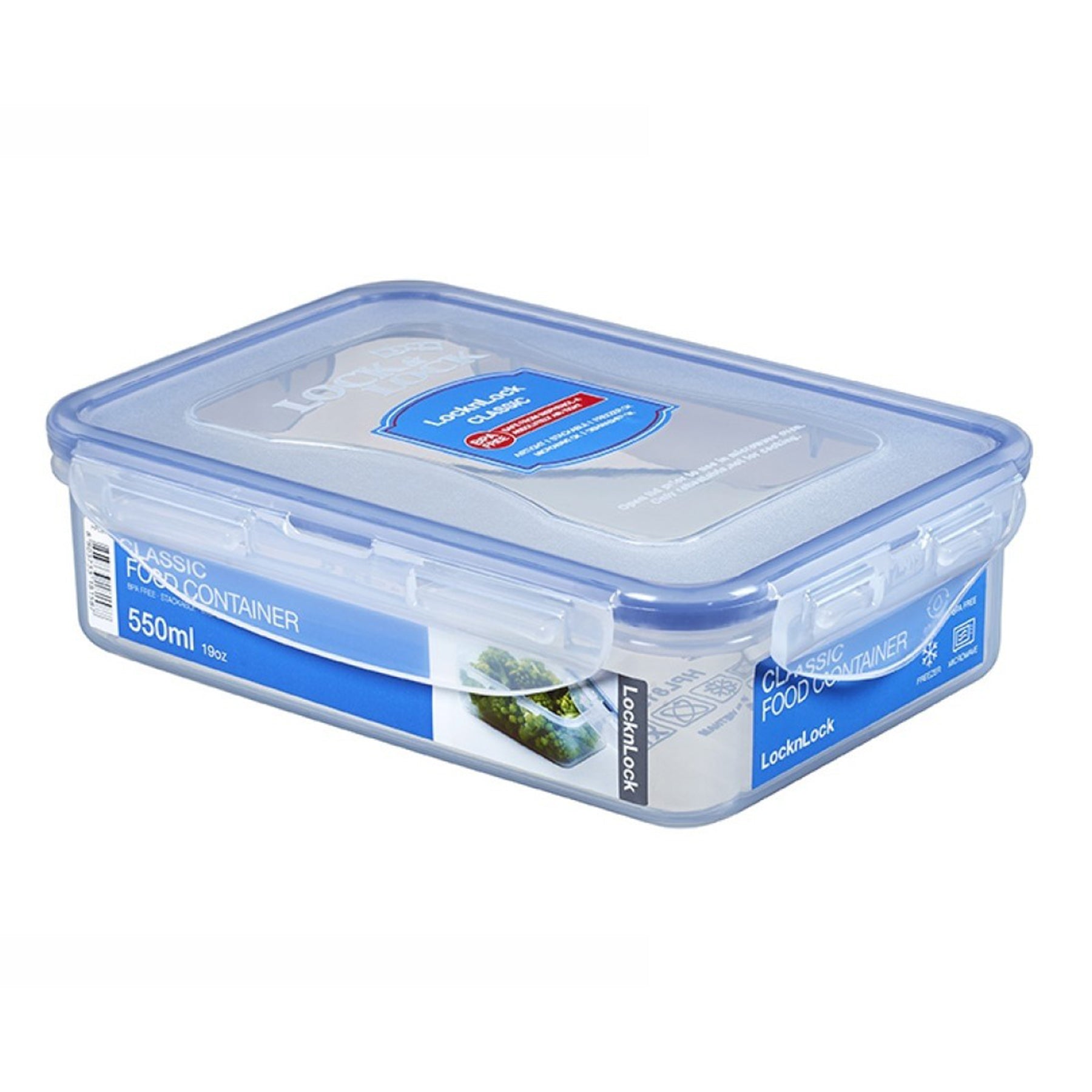 Rectangle Food Canister - Clear