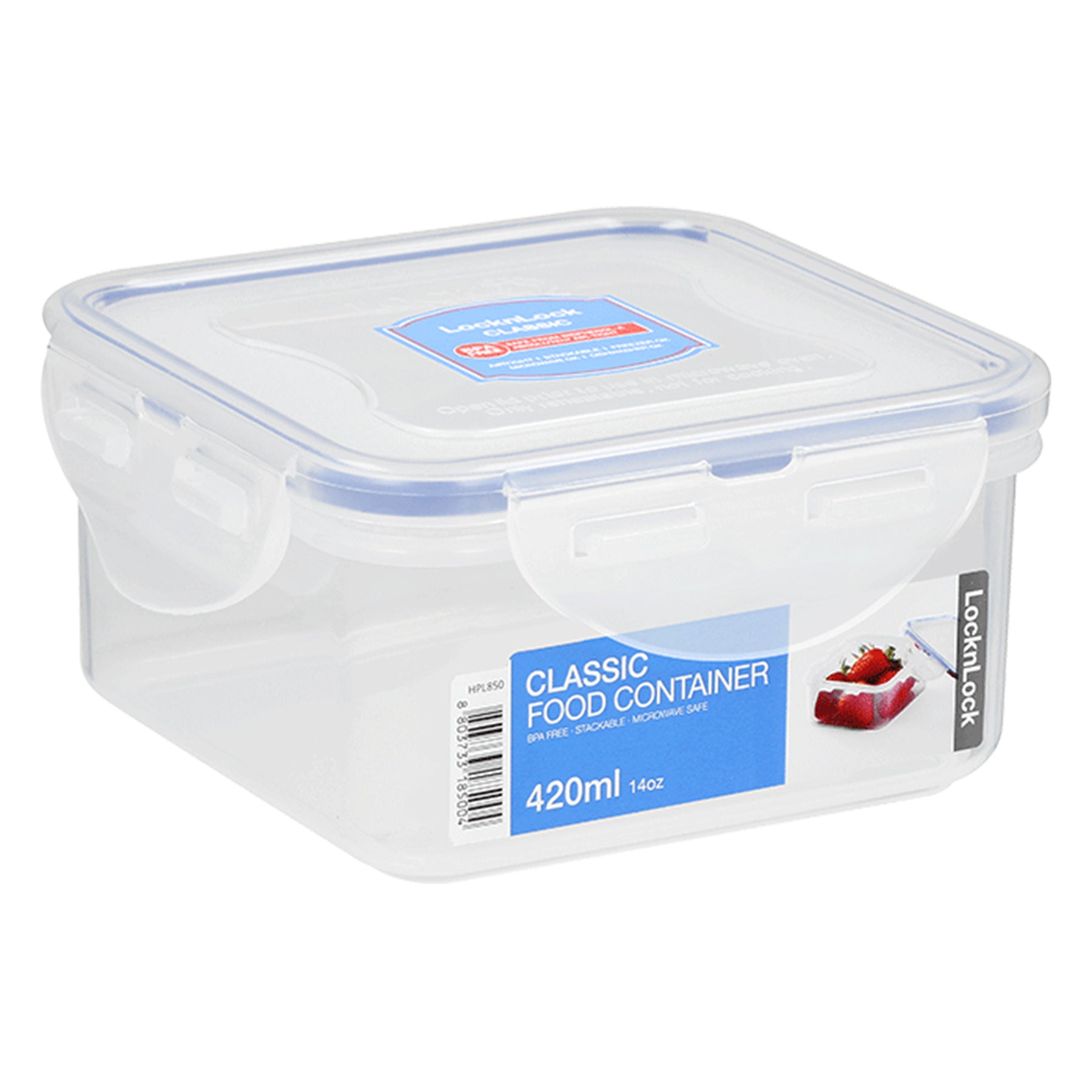 Square Food Canister - Clear