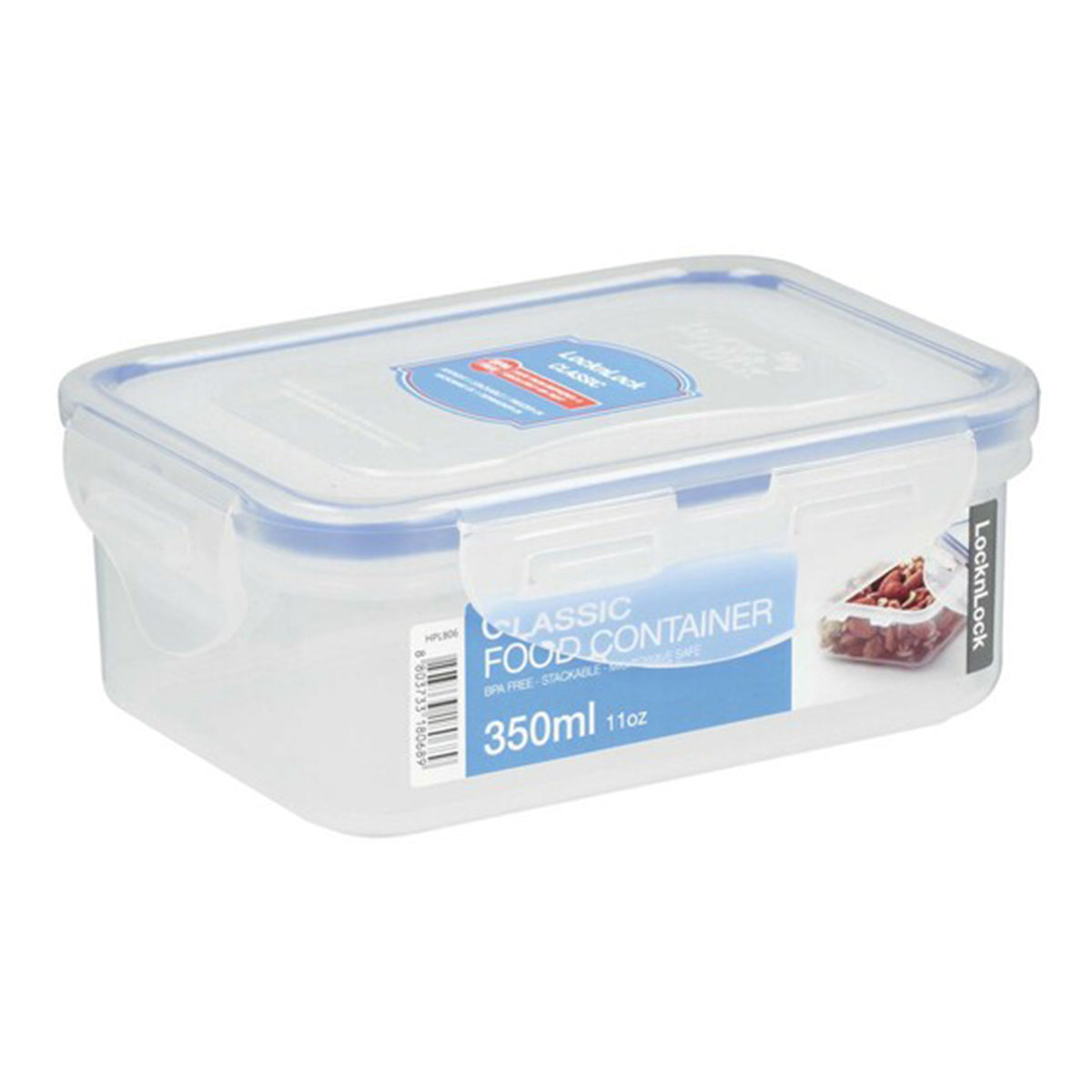 Rectangle Food Canister - Clear