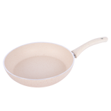 Frying Pan with handle, White