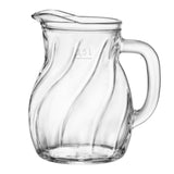 Glass jug with handle