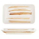 Ceramic Rectangular Plate , White Color