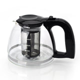 Glass Tea Pot 1.5ltr, Black Color