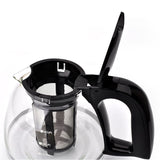 Glass Tea Pot 1.5ltr, Black Color