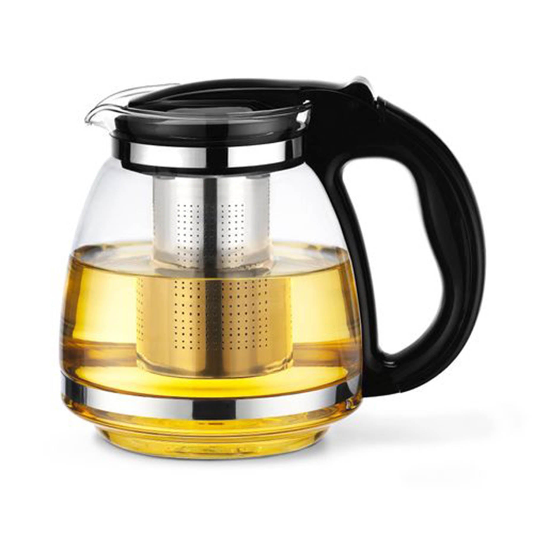 Glass Tea Pot 2ltr- Black Color