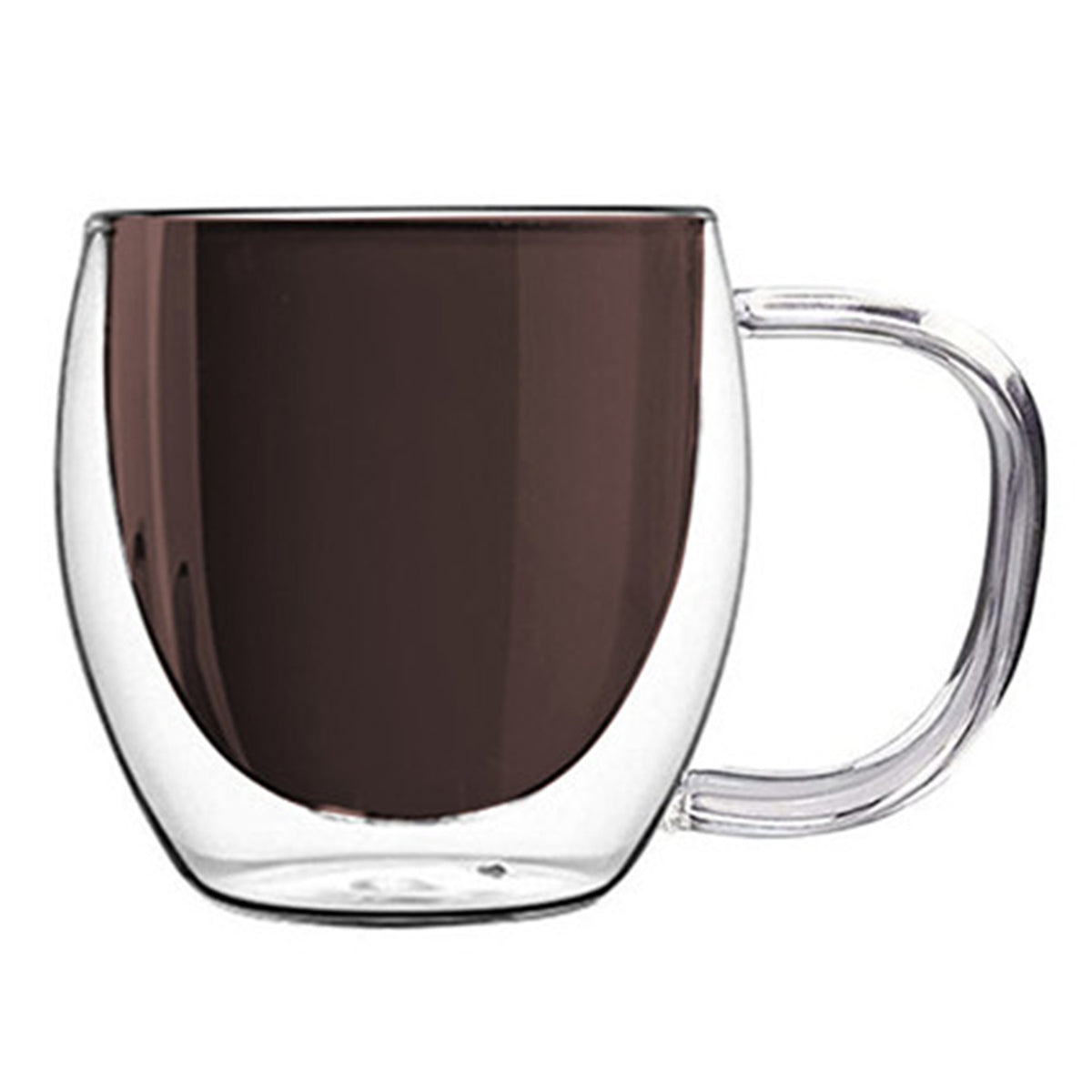 Double Wall Glass Cup With Handle