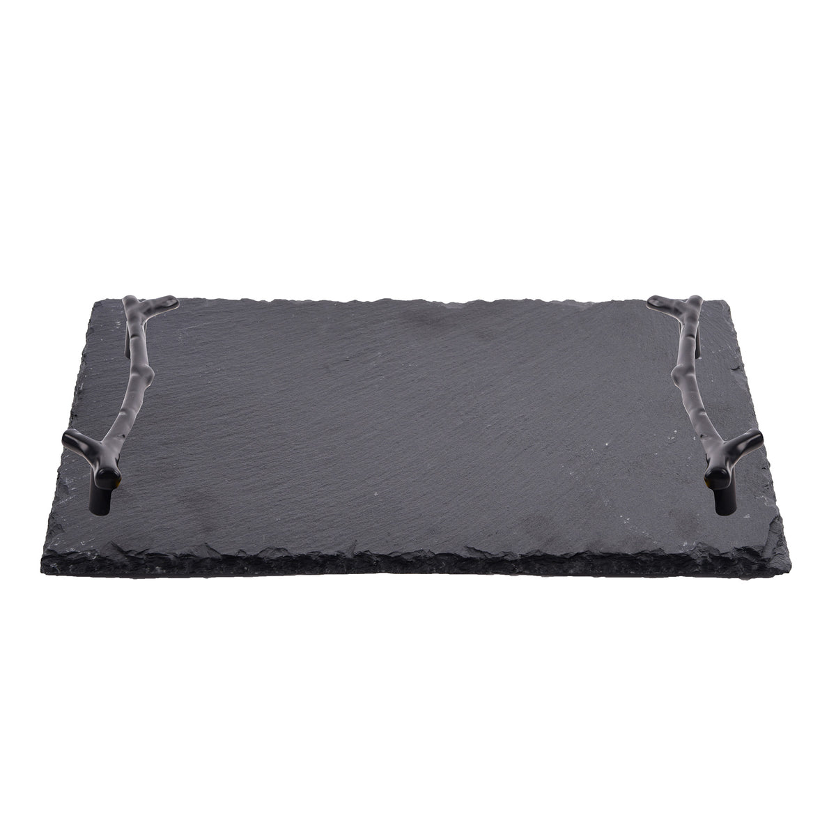 Serving plate , Dark Grey color.