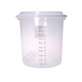 Storage bucket with lid, Clear