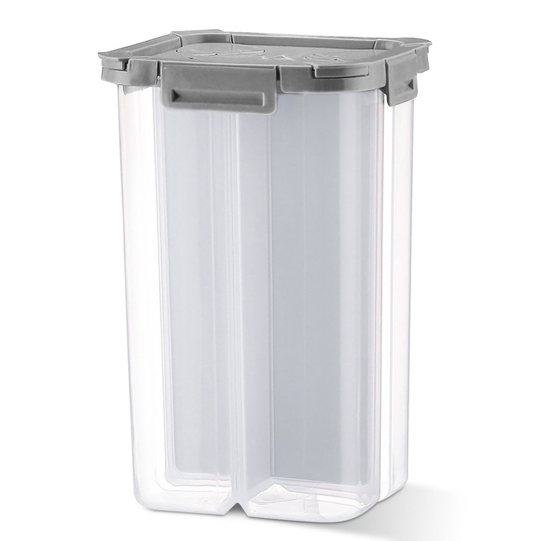 Compartment plastic storage - Grey color.