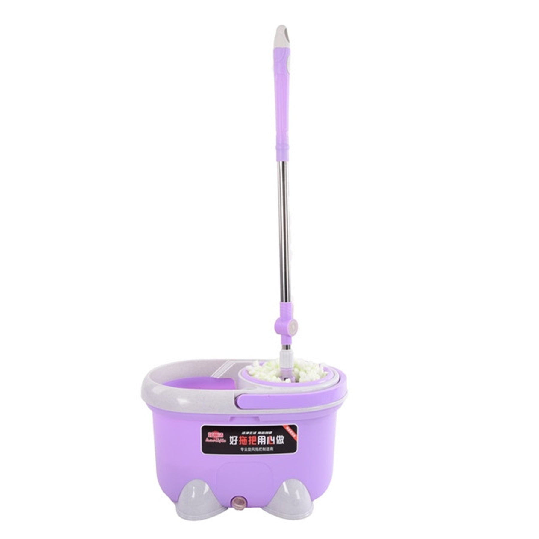 Double drive with rotary mop, Purple color.