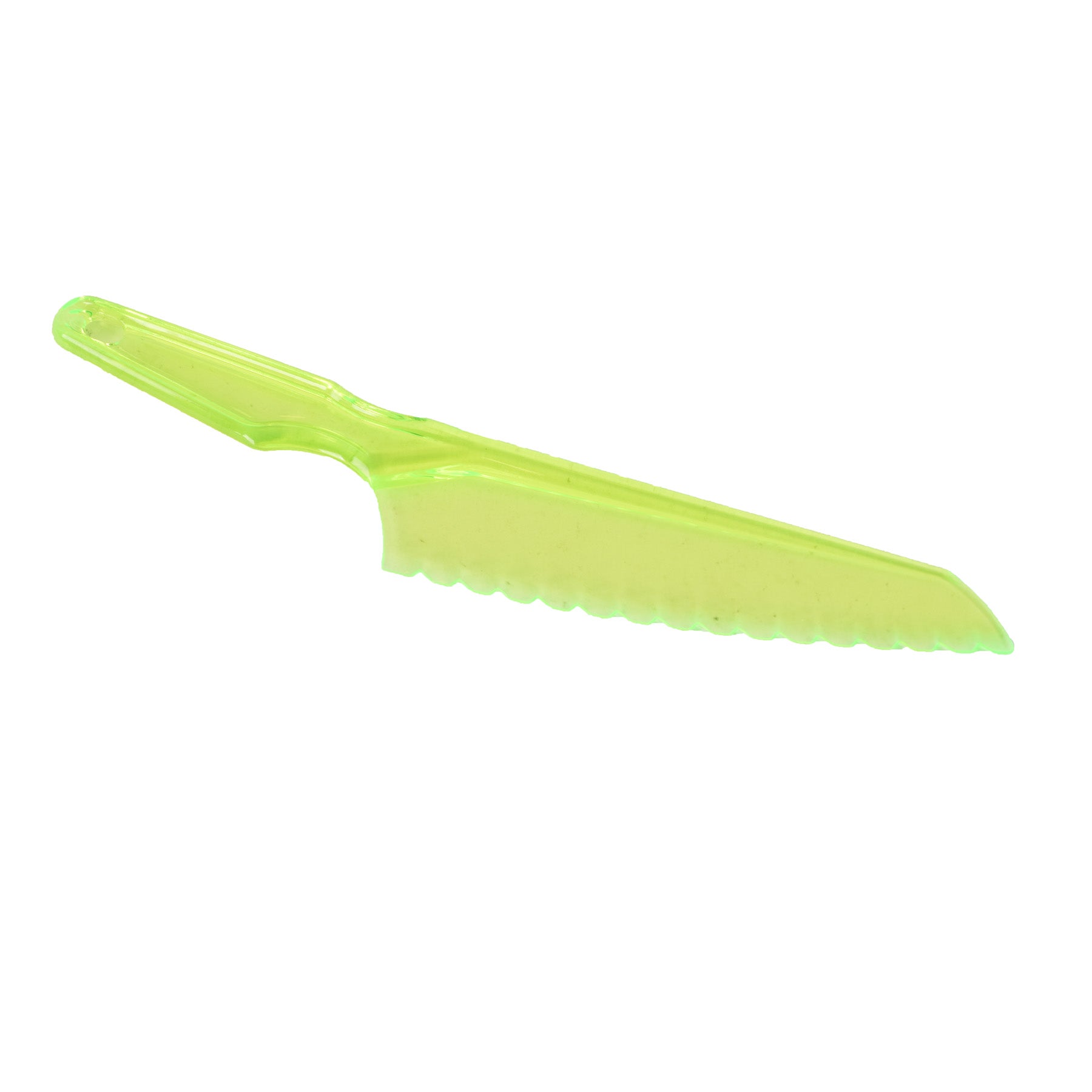 Plastic Knife For Cake. green