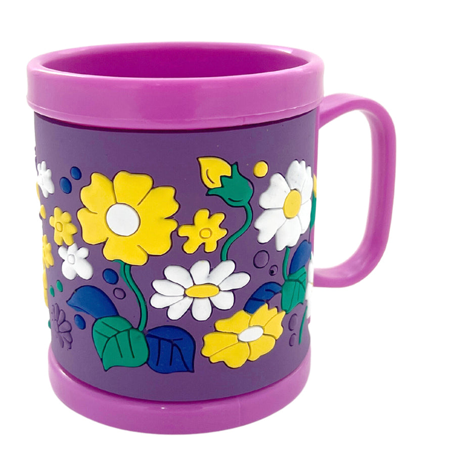 CHILD MUG -SMALL FLOWER, purple