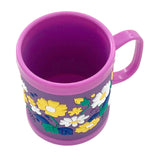 CHILD MUG -SMALL FLOWER, purple