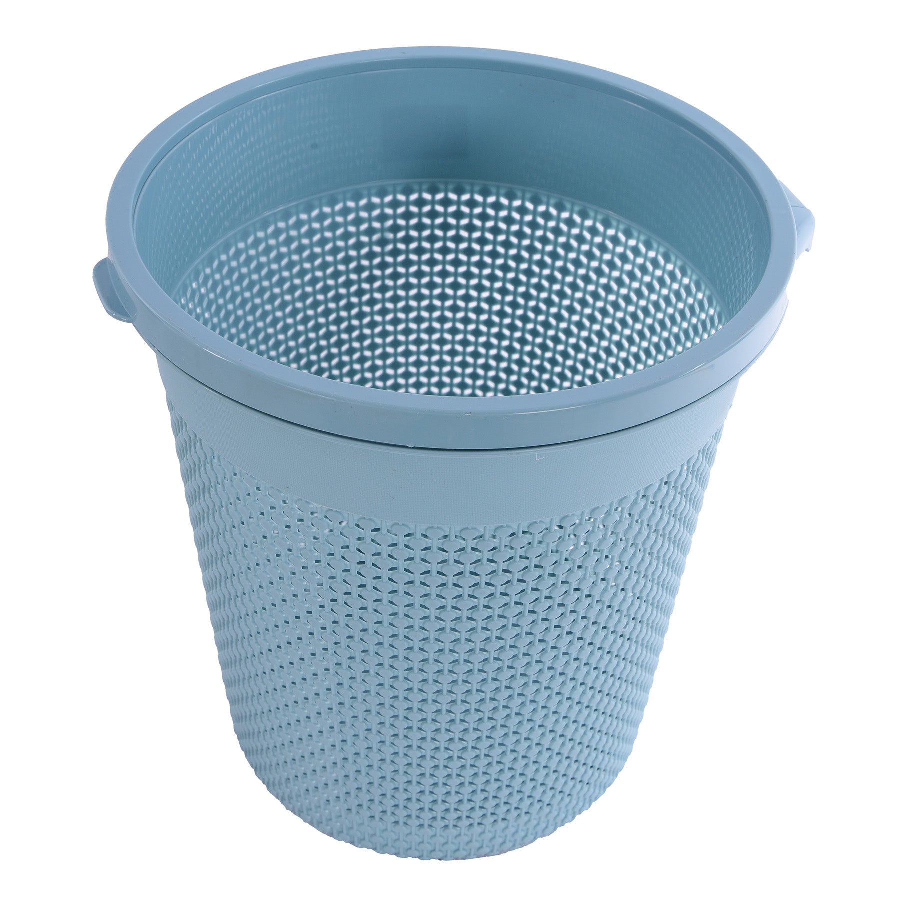 Round trash can - Blue