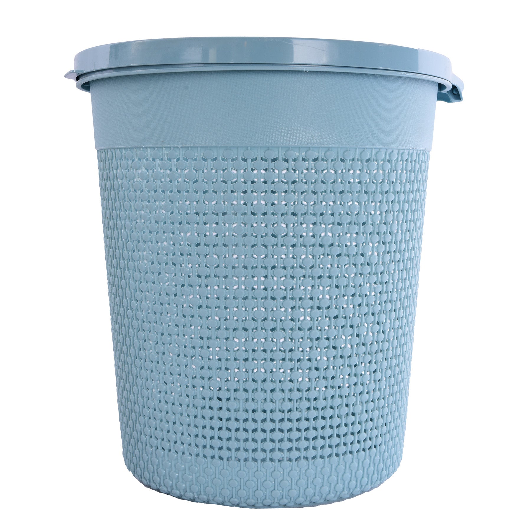 Round trash can - Blue